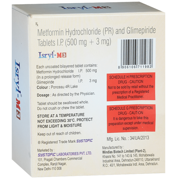 Isryl-M 3 Tablet PR