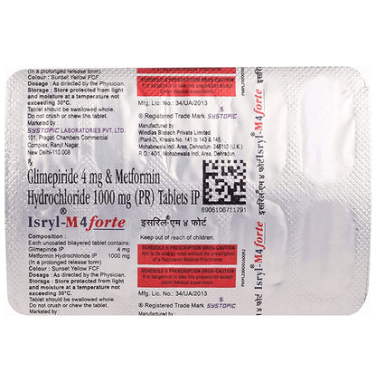Isryl-M 4 Forte Tablet PR