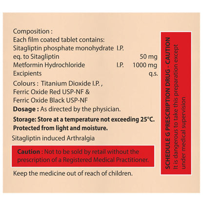 Istacare 50mg/1000mg Tablet