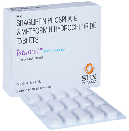 Istamet 50mg/1000mg Tablet - Classic Derma