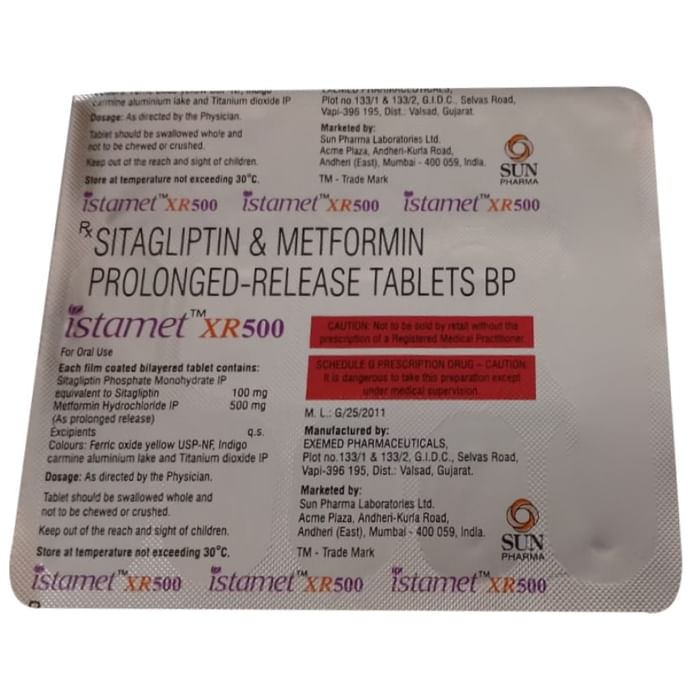 Istamet XR 500 Tablet - Classic Derma