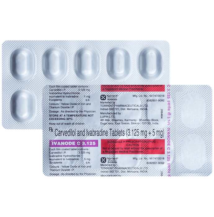 Ivanode C 3.125mg/5mg Tablet - Classic Derma