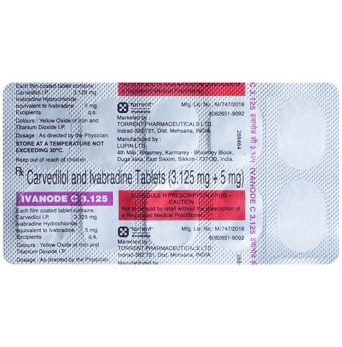 Ivanode C 3.125mg/5mg Tablet