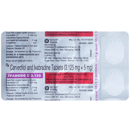Ivanode C 3.125mg/5mg Tablet