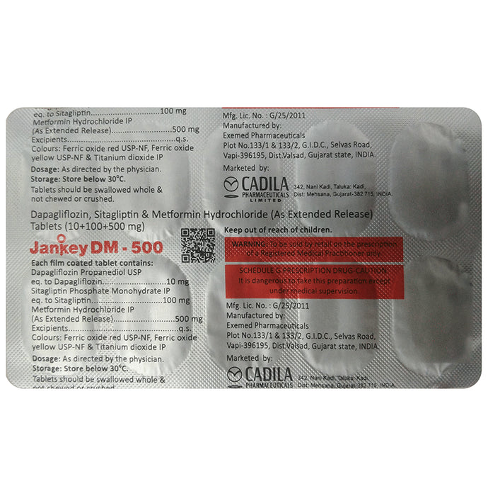 Jankey DM 500 Tablet ER - Classic Derma