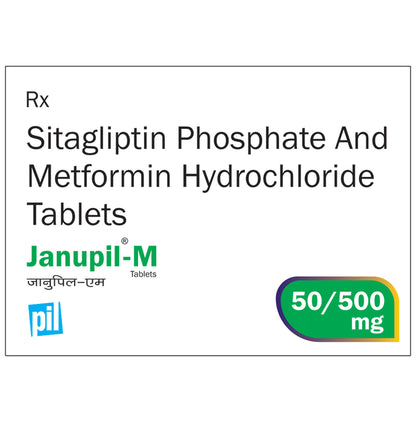 Janupil-M 50/500mg Tablet - Classic Derma