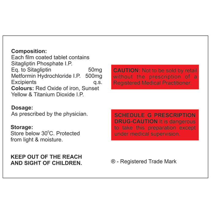 Janupil-M 50/500mg Tablet