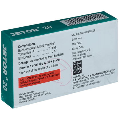 Jbtor 20mg Tablet