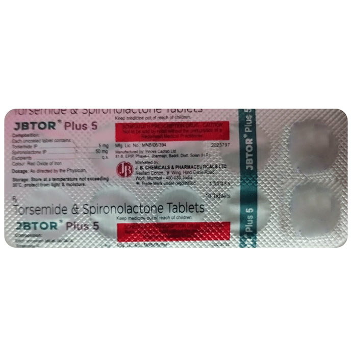 Jbtor Plus 50mg/5mg Tablet