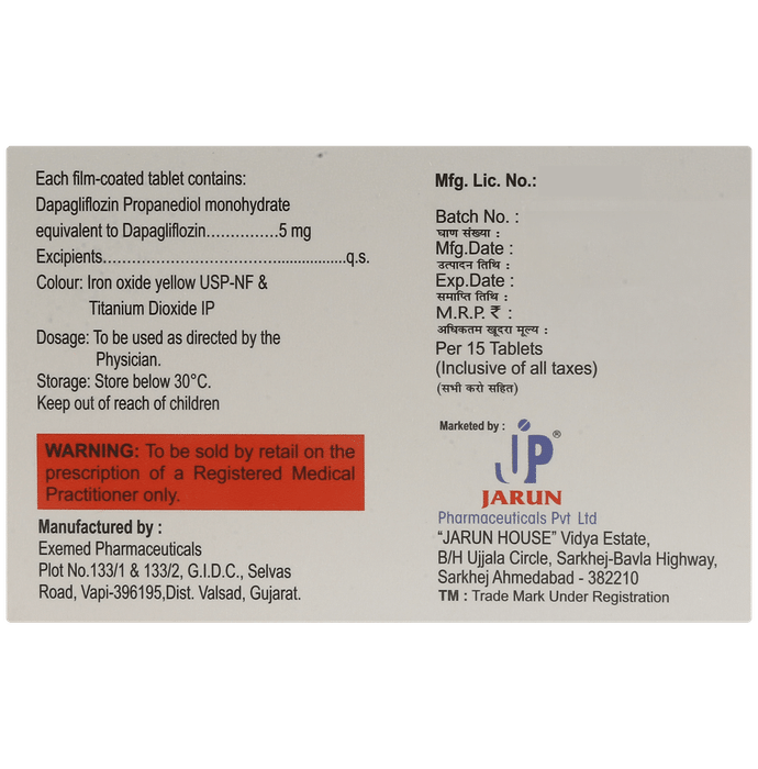 Jodapa 5mg Tablet