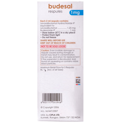 Budesal 1mg Respule 2ml