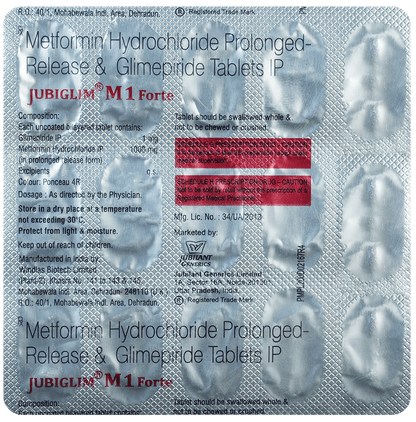 Jubiglim M 1 Forte Tablet PR