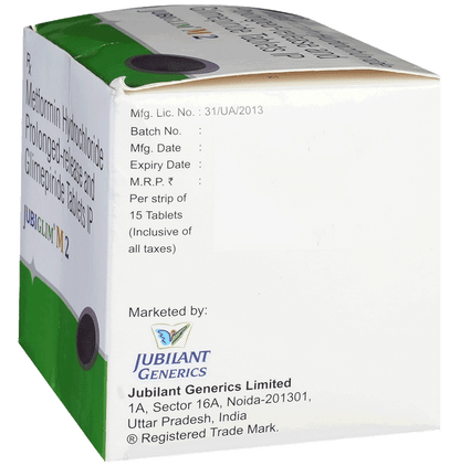 Jubiglim M 2 Tablet PR