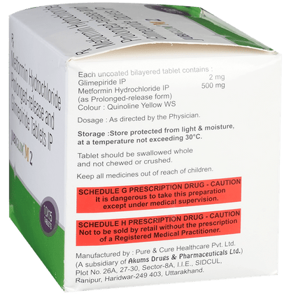 Jubiglim M 2 Tablet PR