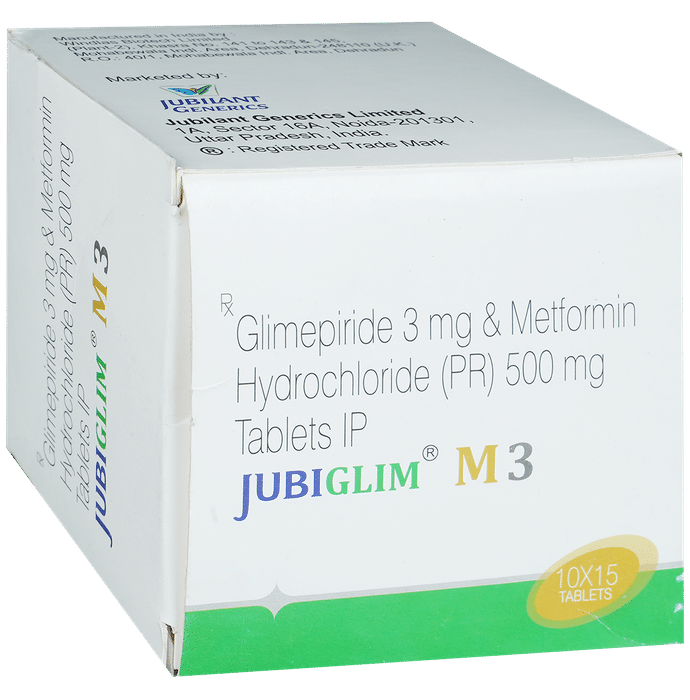 Jubiglim M 3mg/500mg Tablet