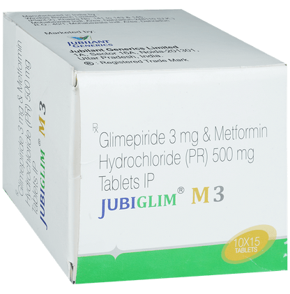 Jubiglim M 3mg/500mg Tablet