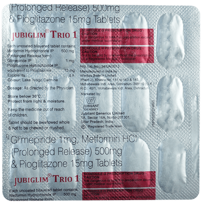 Jubiglim Trio 1 Tablet PR