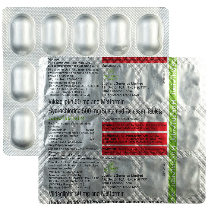 Jubivilda 50 M Tablet SR - Classic Derma