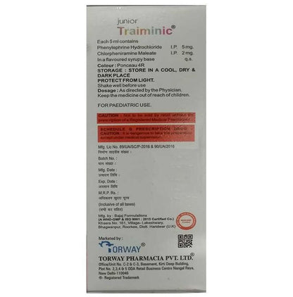 Junior Traiminic Syrup