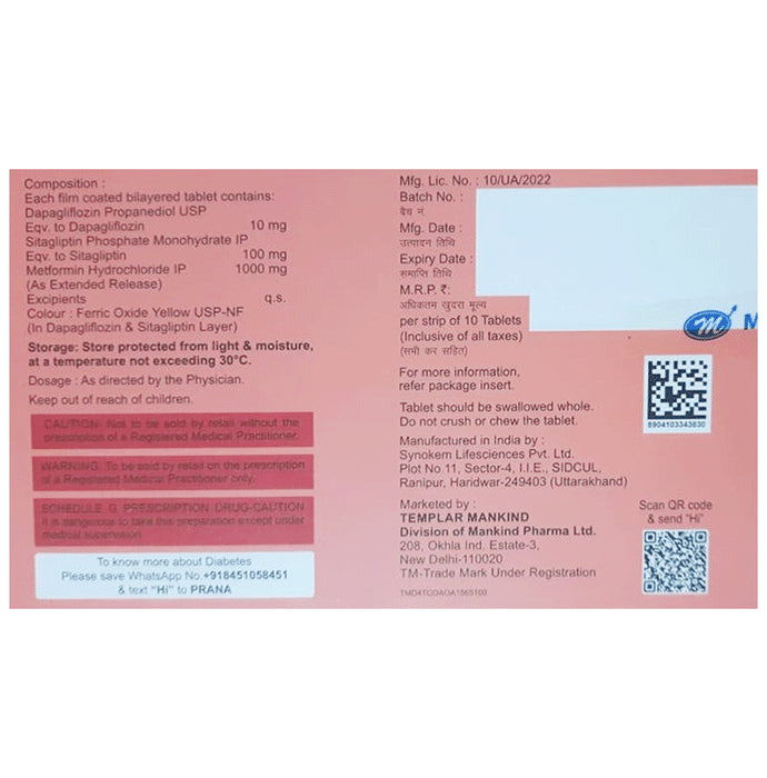 Justoza-SM 1000 Tablet ER