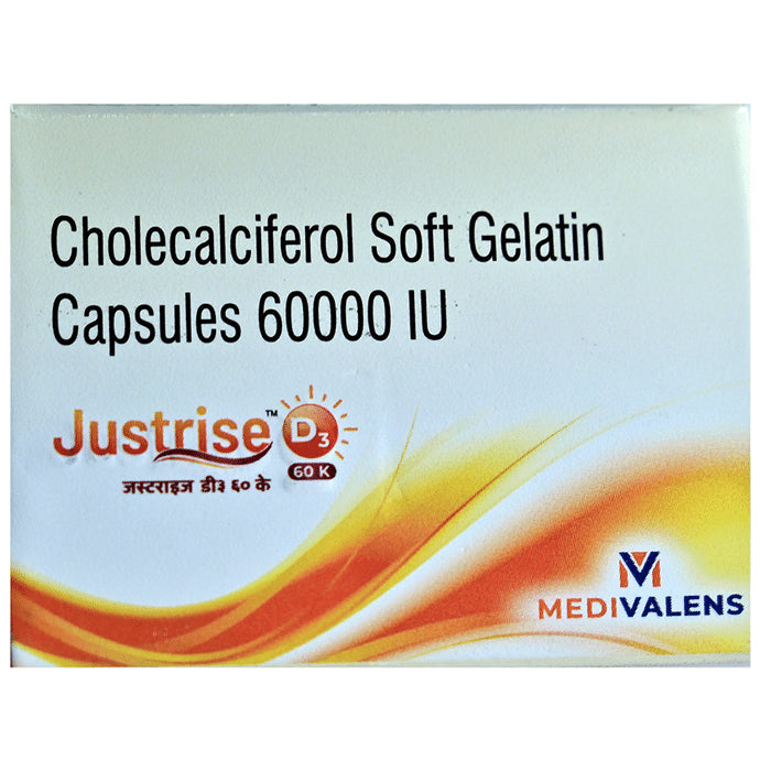 Justrise D3 60K Softgels - Classic Derma
