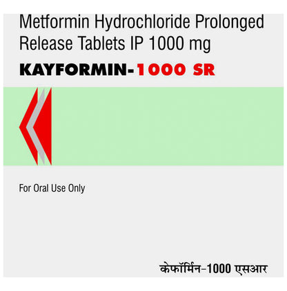 Kayformin 1000 SR Tablet - Classic Derma