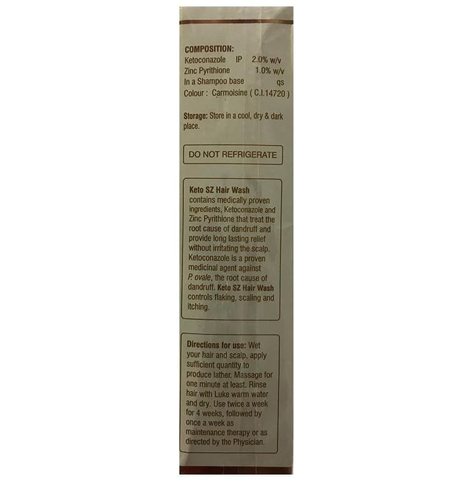 Keto SZ Hair Wash Sulphate Free Paraben Free