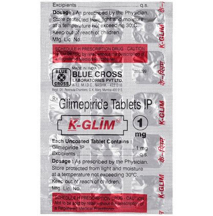 K-Glim 1mg Tablet