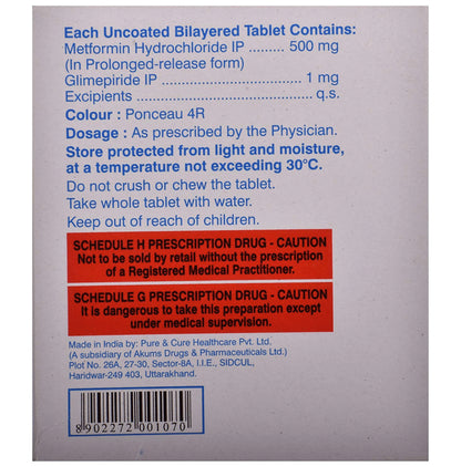 K-Glim-M 1mg Tablet PR