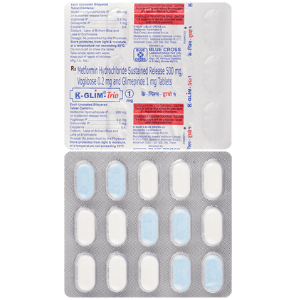 K-Glim-Trio 1mg Tablet SR - Classic Derma