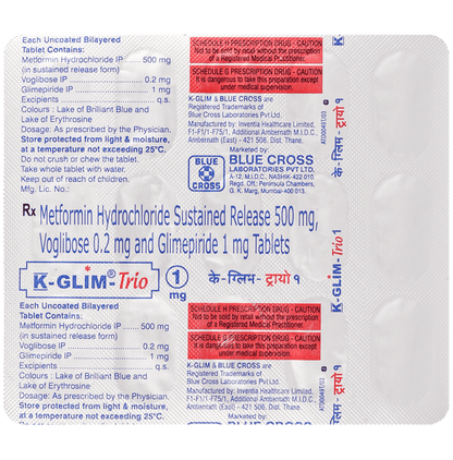 K-Glim-Trio 1mg Tablet SR