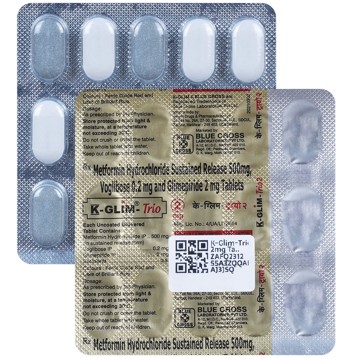 K-Glim-Trio 2mg Tablet SR - Classic Derma