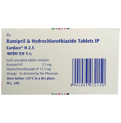 Cardace H 2.5 Tablet