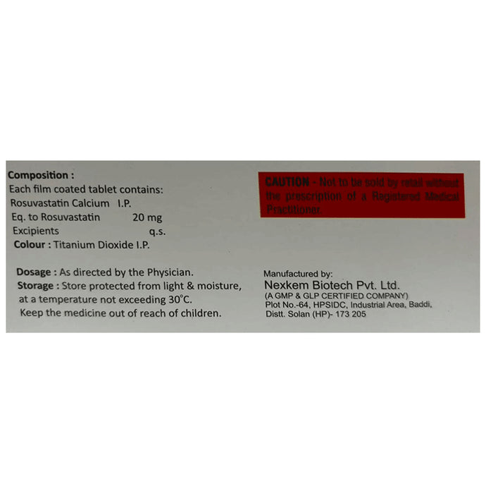 Kiyaros 20 Tablet