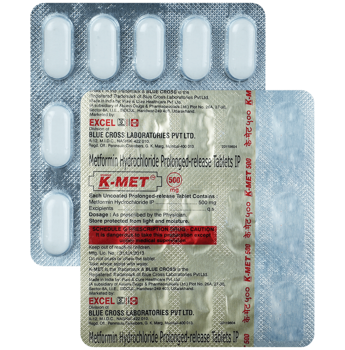 K-Met 500mg Tablet PR - Classic Derma