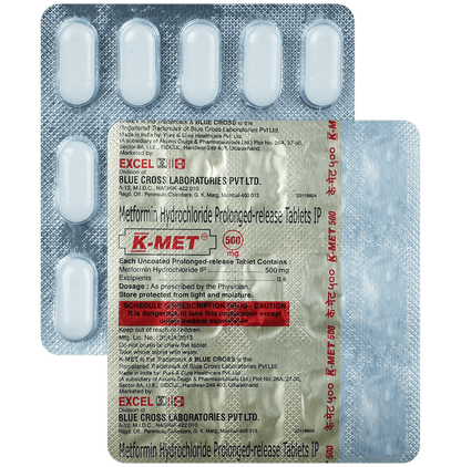 K-Met 500mg Tablet PR - Classic Derma