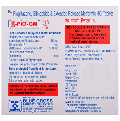K-Pio-Gm 1mg Tablet ER