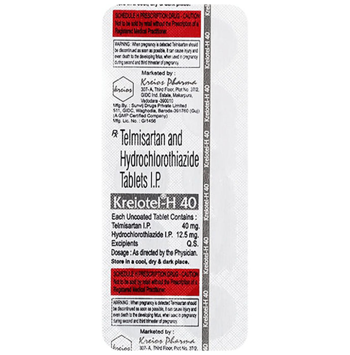 Kreiotel-H 40 Tablet - Classic Derma