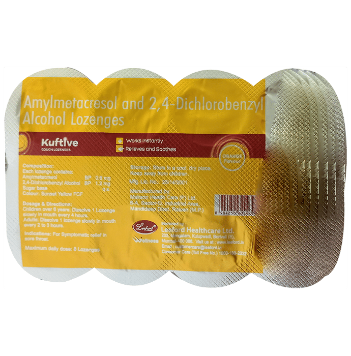 Kuftive Lozenges Orange - Classic Derma