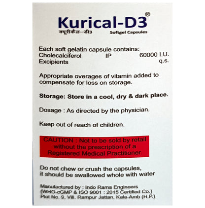 Kurical-D3 Softgel Capsule