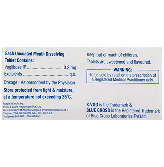 K-Vog 0.2mg Tablet MD