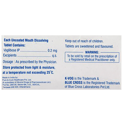 K-Vog 0.2mg Tablet MD