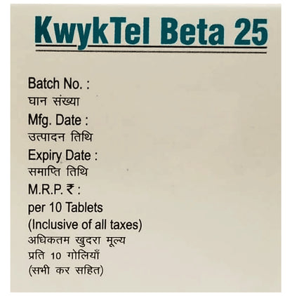 Kwyktel Beta 25 Tablet ER