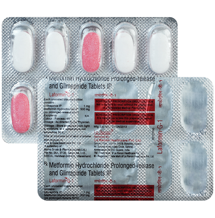 Laformin-G 1 Tablet PR - Classic Derma