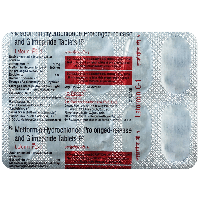 Laformin-G 1 Tablet PR