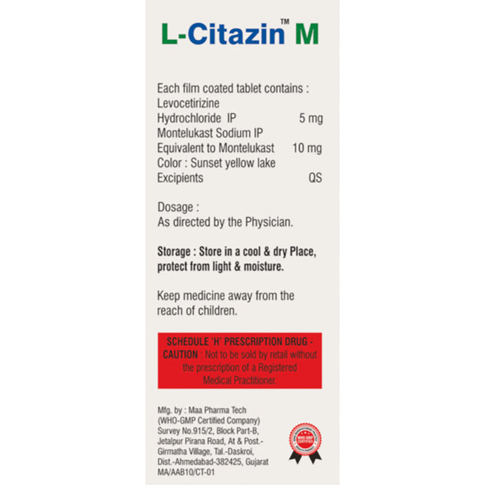L-Citazin M Tablet