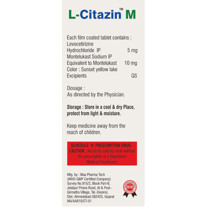 L-Citazin M Tablet