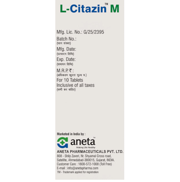 L-Citazin M Tablet
