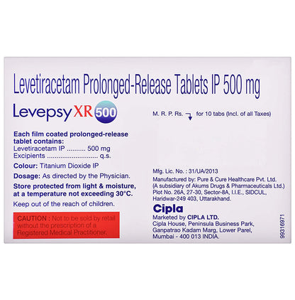 Levepsy XR 500 Tablet