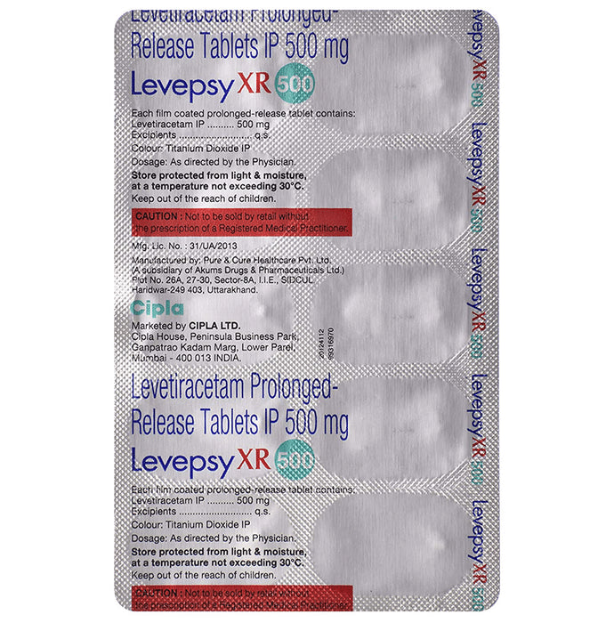 Levepsy XR 500 Tablet